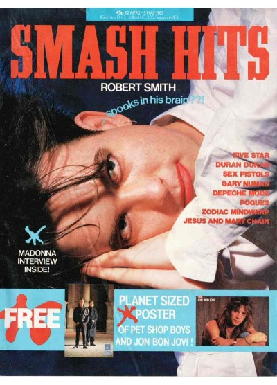 Smash Hits Magazine 22nd April 1987 