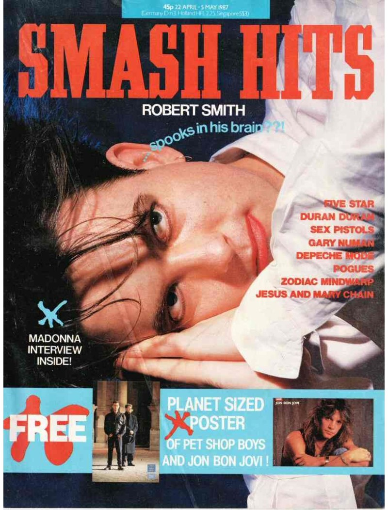 Smash Hits Magazine - 1987 22/04/87