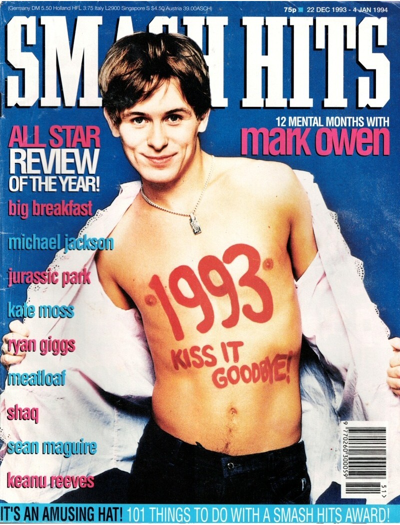 Smash Hits Magazine - 1993 22nd December 1993