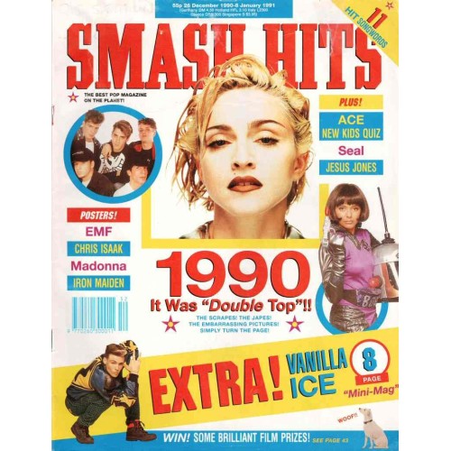 Smash Hits Magazine - 1990 26/12/90 (Madonna Cover)