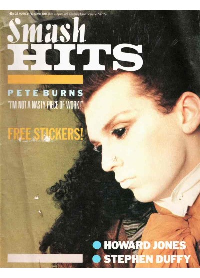 Smash Hits Magazine - 1985 28/03/85 Pete Burns