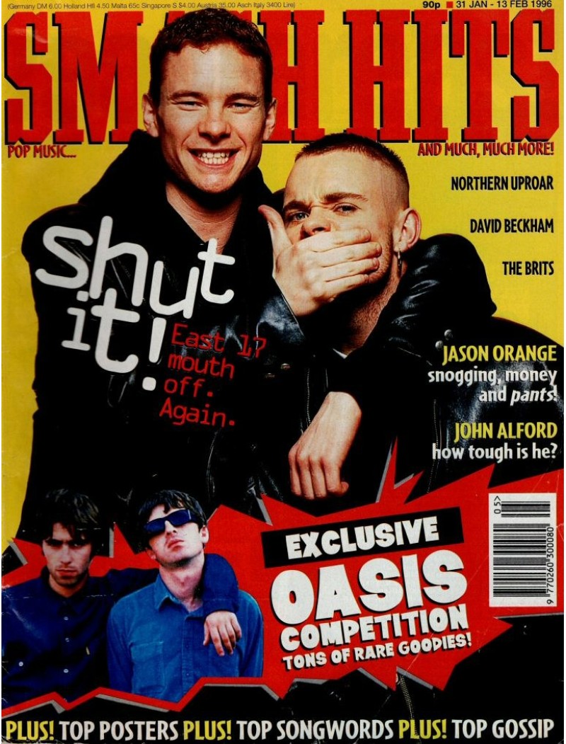 Smash Hits Magazine 31st January 1996 East 17