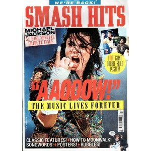 Smash Hits Magazine - 2009 Michael Jackson 52 page special tribute issue