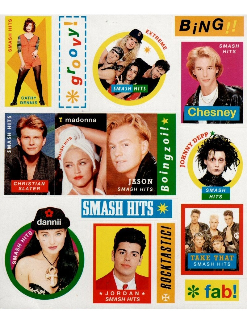 Smash Hits Stickers Sheet Smash Hits Stickers Sheet