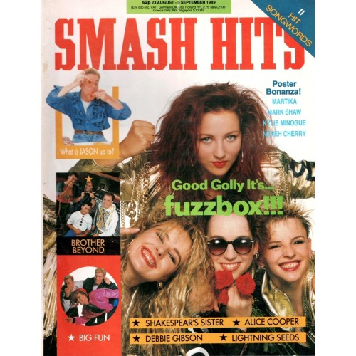 Smash Hits Magazine - 1989 23/08/89 (Fuzzbox)