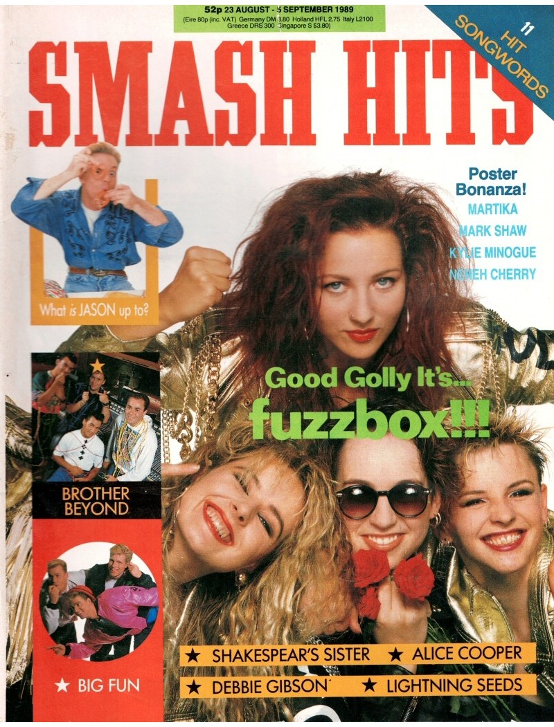 Smash Hits Magazine - 1989 23/08/89 (Fuzzbox) Smash Hits Magazine - 1989 23/08/89 (Fuzzbox)
