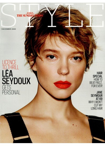 Sunday Times Style Magazine 1st November 2020 Lea Seydoux cover