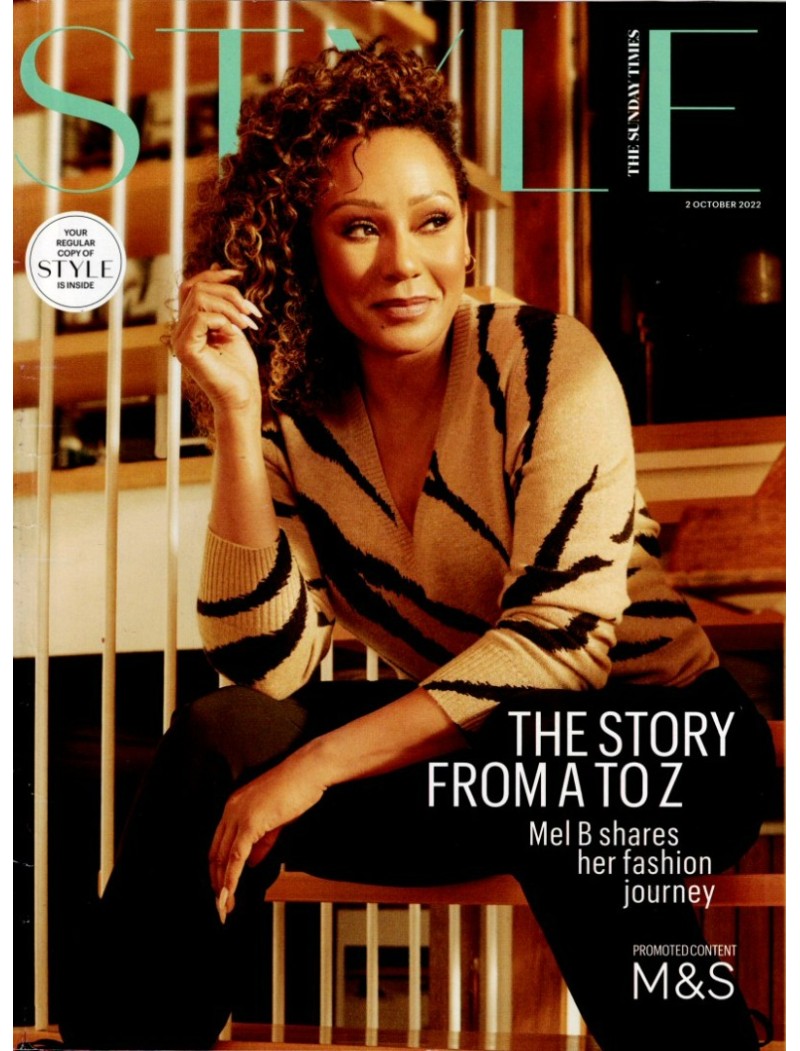 Sunday Times Style Magazine 2nd October 2022 Mel B