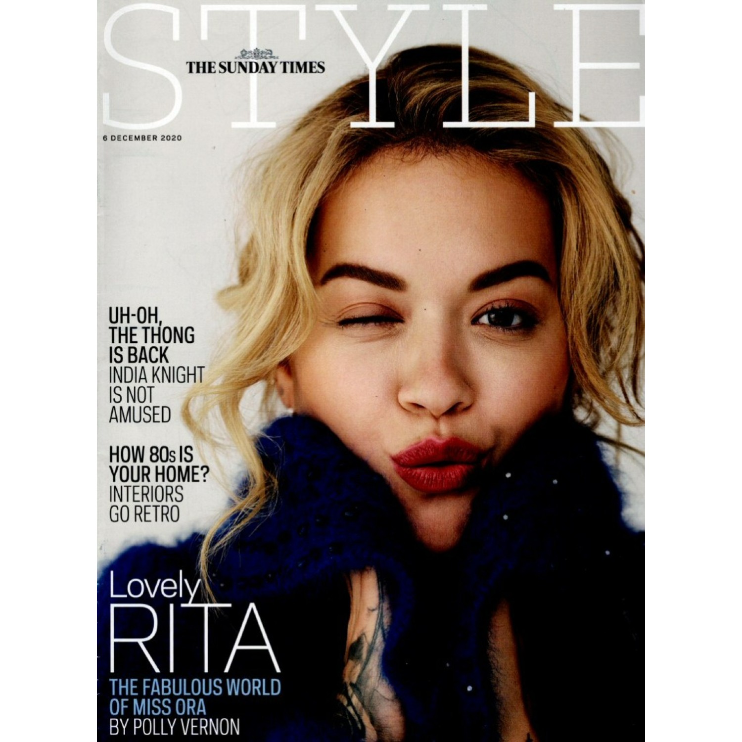 Sytle Magazine Sunday Times Style Magazine 6th December 2020 Rita Ora cover