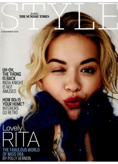Sunday Times Style Magazine 6th December 2020 Rita Ora cover