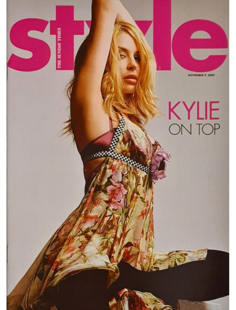 Sunday Times Style Magazine 9th November 2003 Kylie Minogue Fashion Adverts 2003
