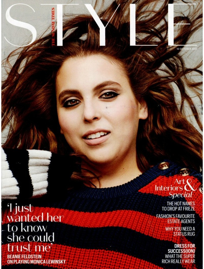 Sunday Times Style Magazine Style 10th October 2021 Beanie Feldstein Sunday Times Style Magazine Style 10th October 2021 Beanie Feldstein