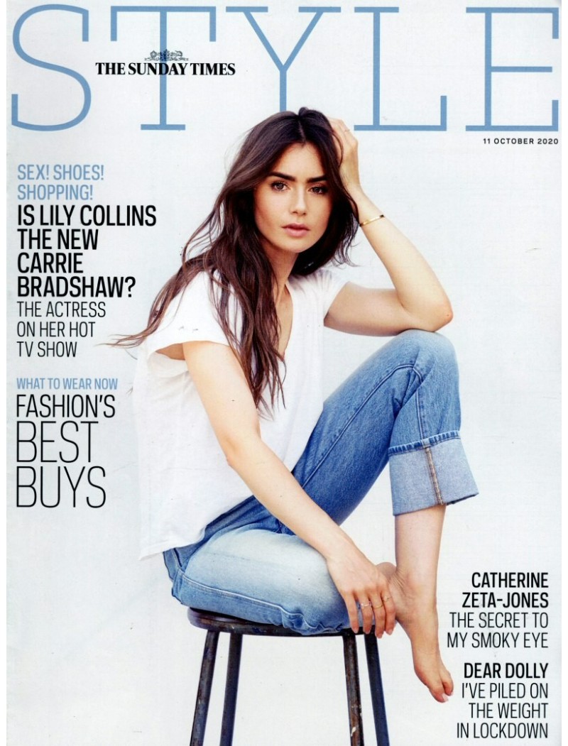 Sunday Times Style Magazine 11th October 2020 Lily Collins Catherine Zeta Jones
