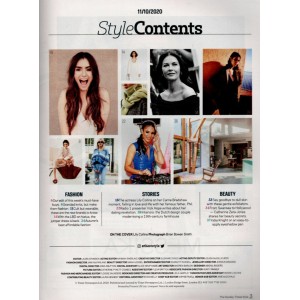 Sunday Times Style Magazine 11th October 2020 Lily Collins Catherine Zeta Jones