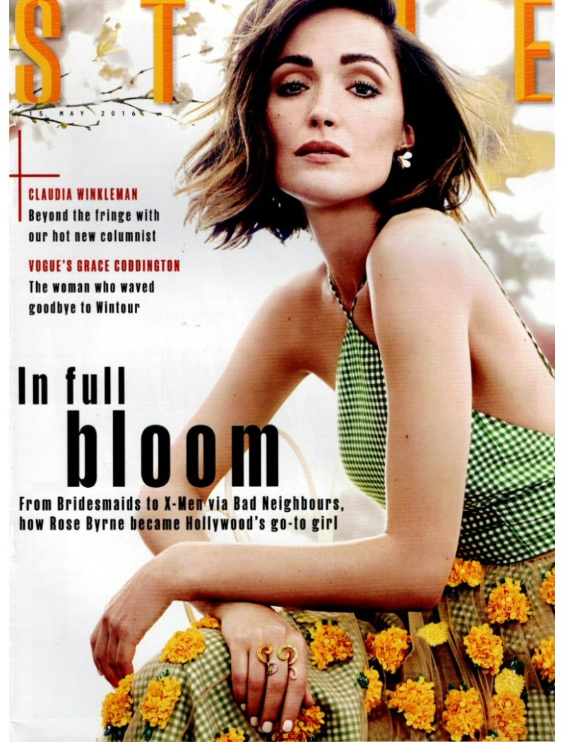 Sunday Times Style Magazine 15th May 2016 Rose Byrne cover