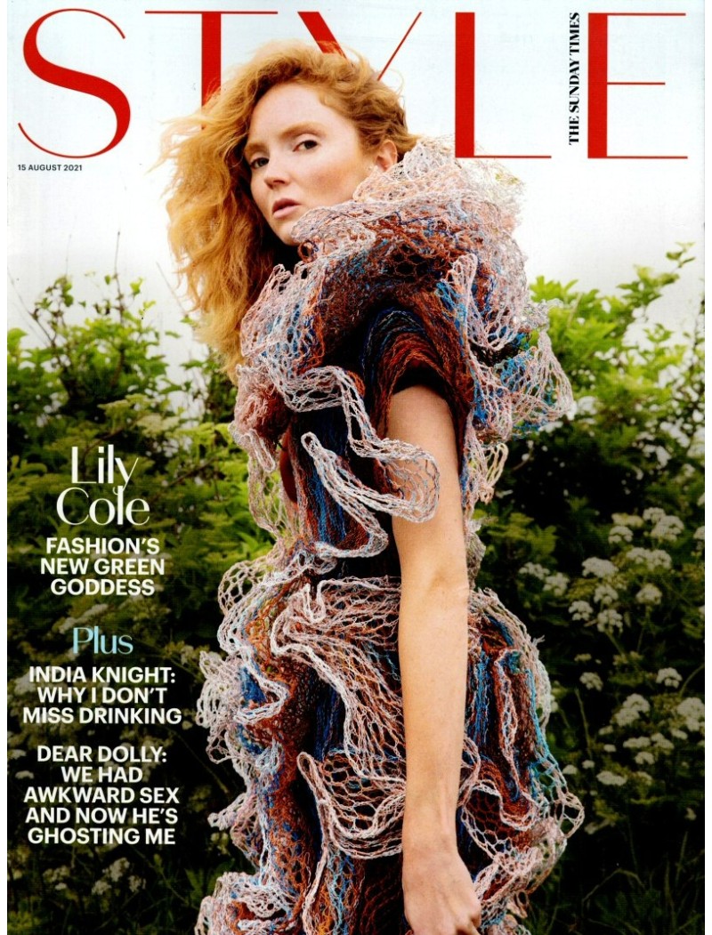 Sunday Times Style Magazine 15th August 2021 Lily Cole Sunday Times Style Magazine 15th August 2021 Lily Cole