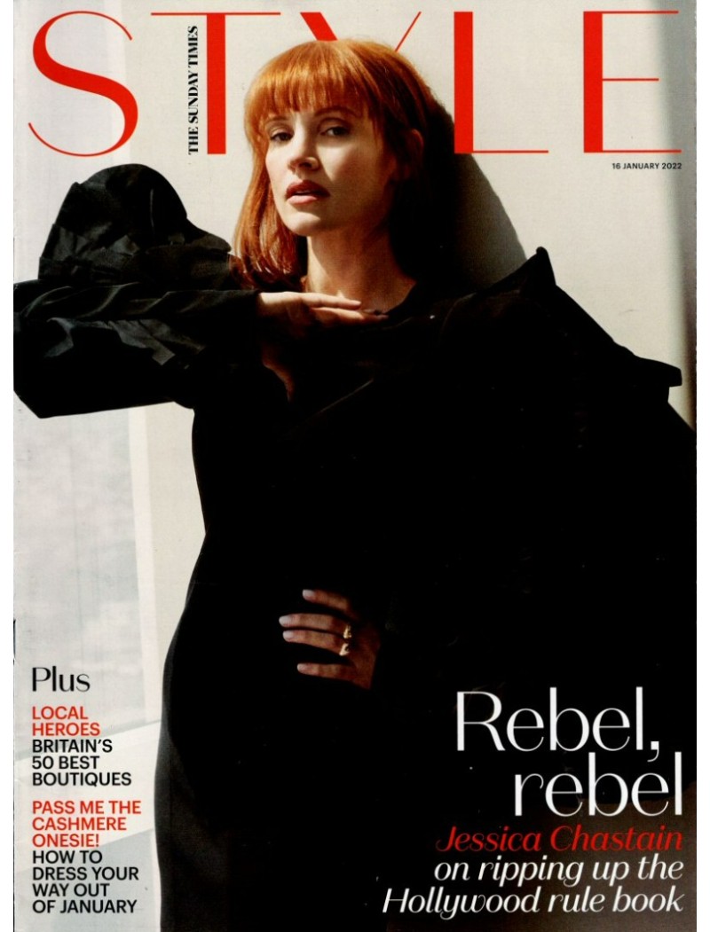 Sunday Times Style Magazine 16th January 2022 Jessica Chastain Sunday Times Style Magazine 16th January 2022 Jessica Chastain