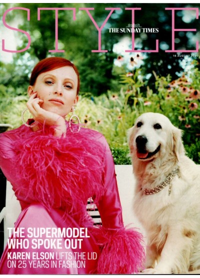 Sunday Times Style Magazine 16th August 2020 Karen Elson