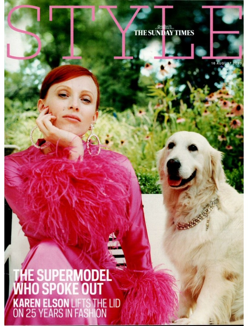 Sunday Times Style Magazine 16th August 2020 Karen Elson