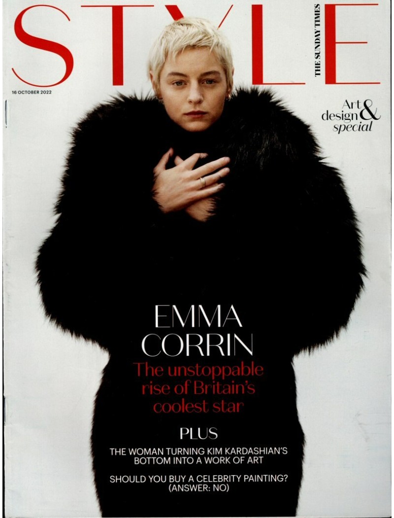 Sunday Times Style Magazine 16th October 2022 Emma Corrin Sunday Times Style Magazine 16th October 2022 Emma Corrin
