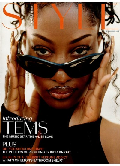 Sunday Times Style Magazine 19th December 2021 Tems Cover