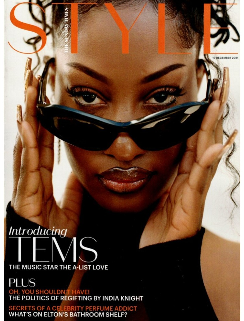 Sunday Times Style Magazine 19th December 2021 Tems Cover Sunday Times Style Magazine 19th December 2021 Tems Cover