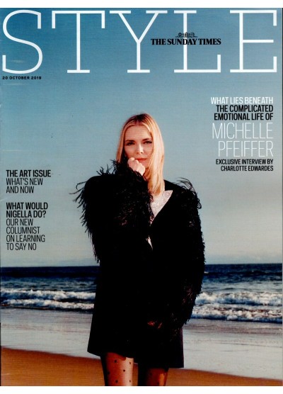 Sunday Times Style Magazine 20th October 2019 Michelle Pfeiffer
