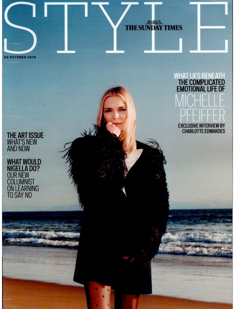 Sunday Times Style Magazine 20th October 2019 Michelle Pfeiffer Sunday Times Style Magazine 20th October 2019 Michelle Pfeiffer