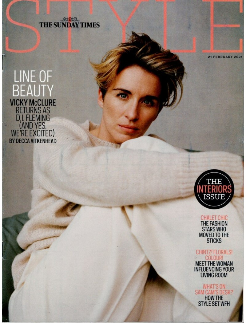 Sunday Times Style Magazine 21st February 2021 Vicky McClure cover Sunday Times Style Magazine 21st February 2021 Vicky McClure cover