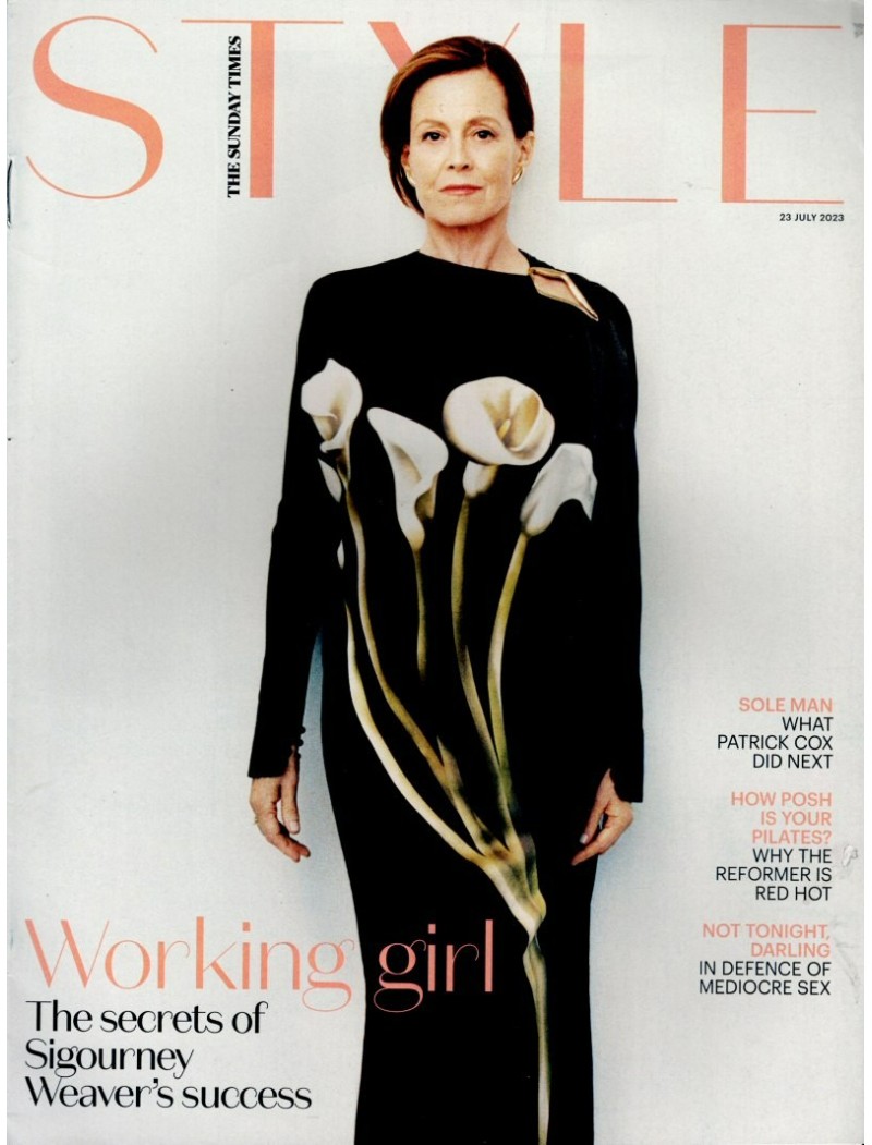 Sunday Times Style Magazine 23rd July 2023 Sigourney Weaver Sunday Times Style Magazine 23rd July 2023 Sigourney Weaver