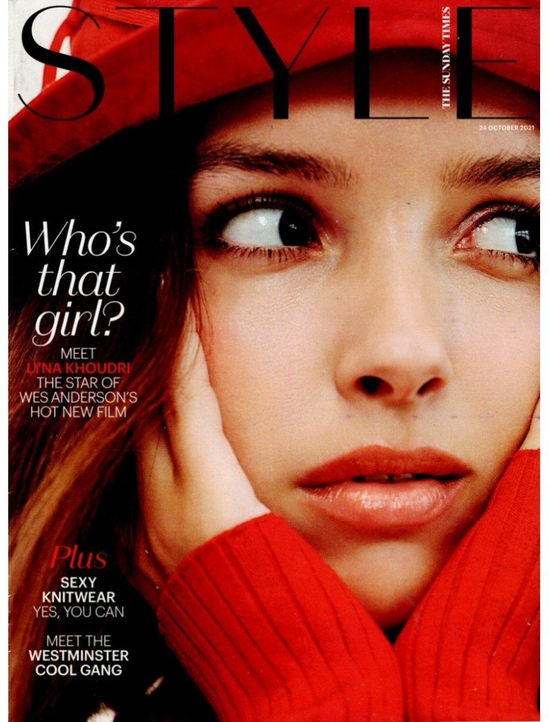 Sunday Times Style Magazine 24th October 2021 Lyna Khoudri cover