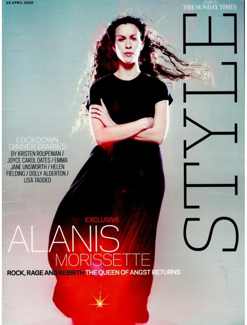 Sunday Times Style Magazine 26th April 2020 Alanis Morissette cover Sunday Times Style Magazine 26th April 2020 Alanis Morissette cover