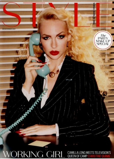 Sunday Times Style Magazine 28th November 2021 Christine Quinn cover