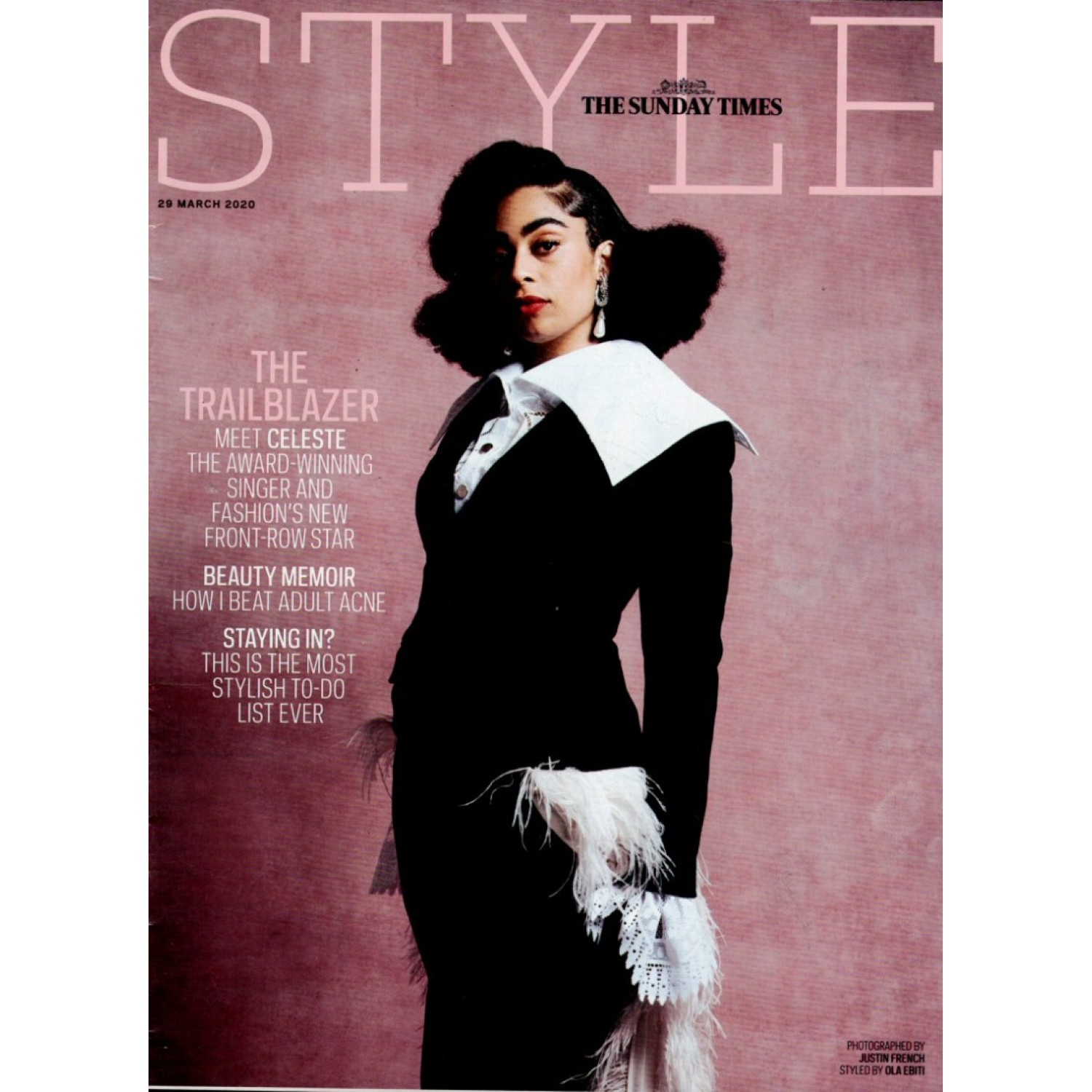 Sytle Magazine Sunday Times Style Magazine 29th March 2020 Celeste cover