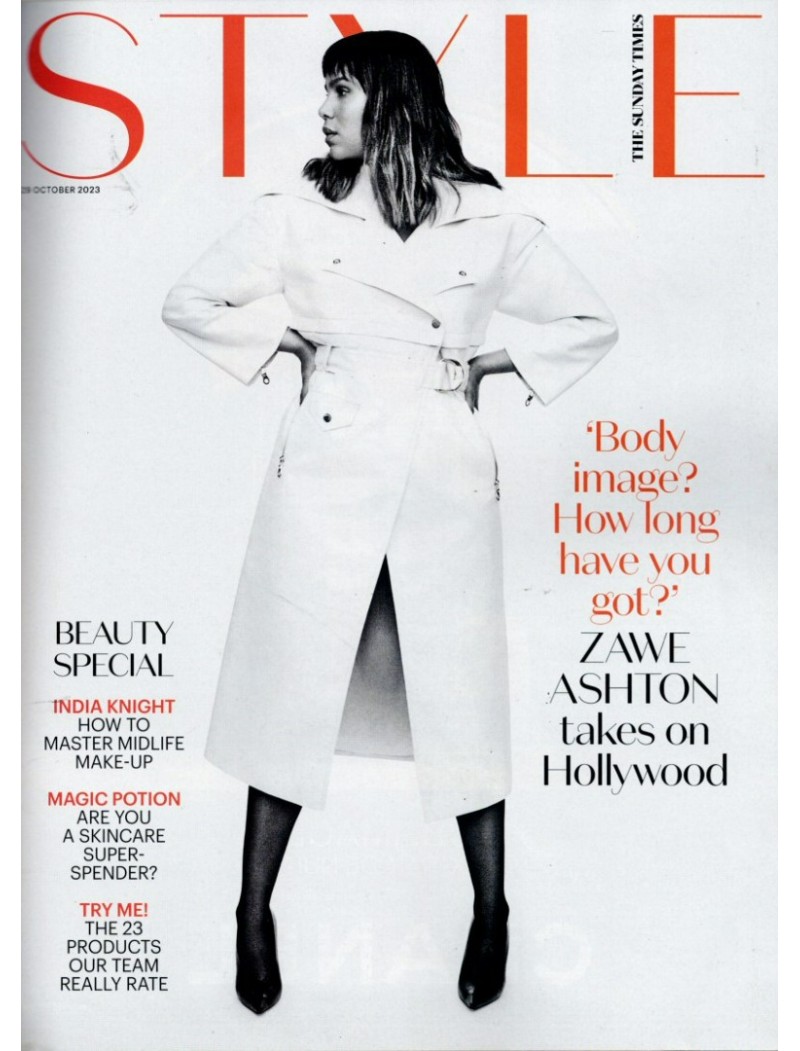 Sunday Times Style Magazine 29th October 2023 Zawe Ashton cover