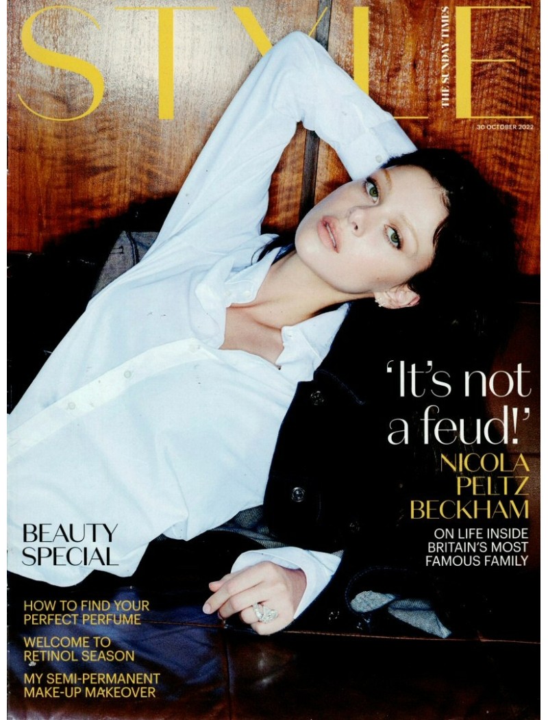 Sunday Times Style Magazine 30th October 2022 Nicola Peltz Beckham cover Sunday Times Style Magazine 30th October 2022 Nicola Peltz Beckham cover