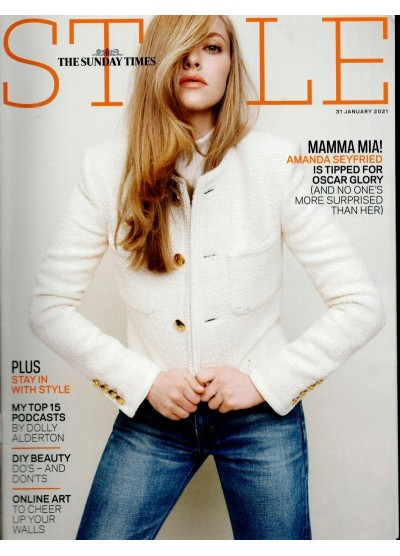 Sunday Times Style Magazine 31st January 2021 Amanda Seyfried 