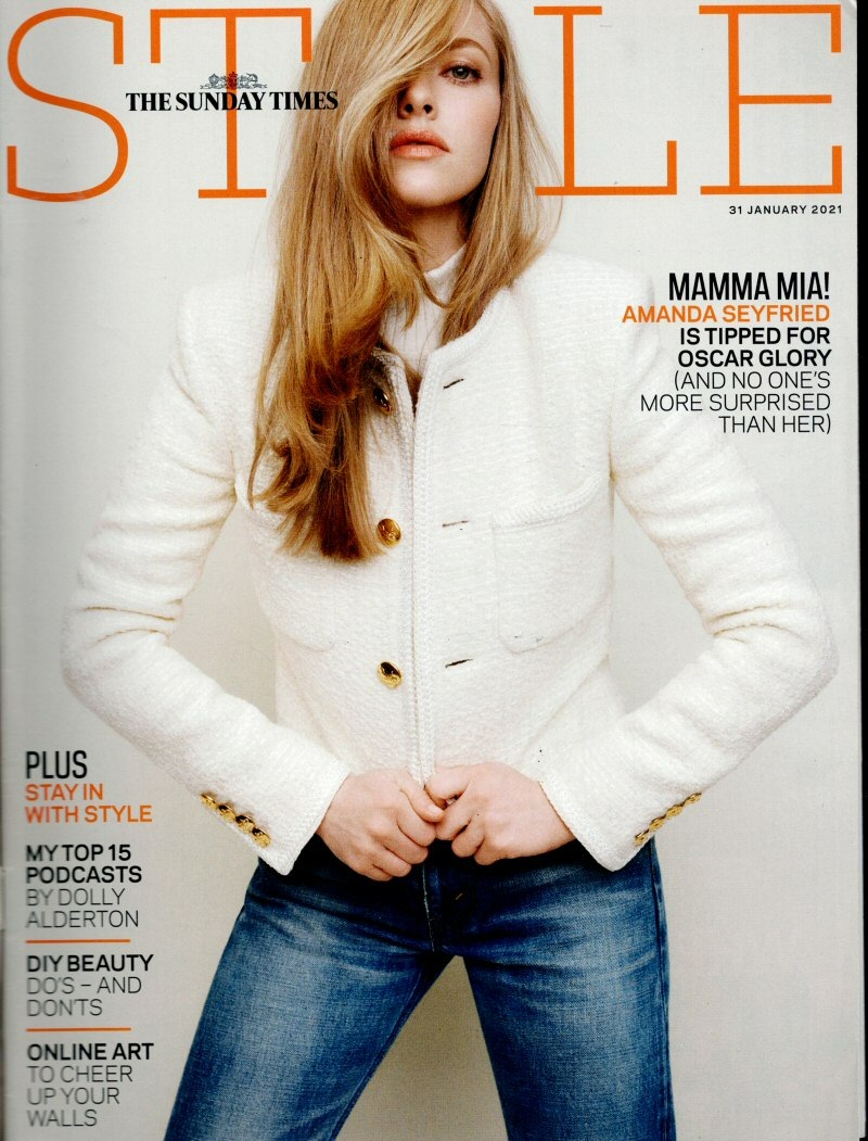Sunday Times Style Magazine 31st January 2021 Amanda Seyfried 