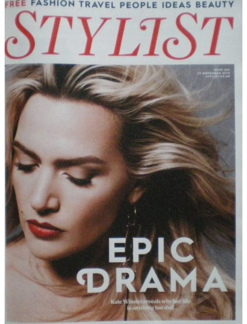 Stylist Magazine 11th November 2015 Kate Winslet Stylist Magazine 11th November 2015 Kate Winslet