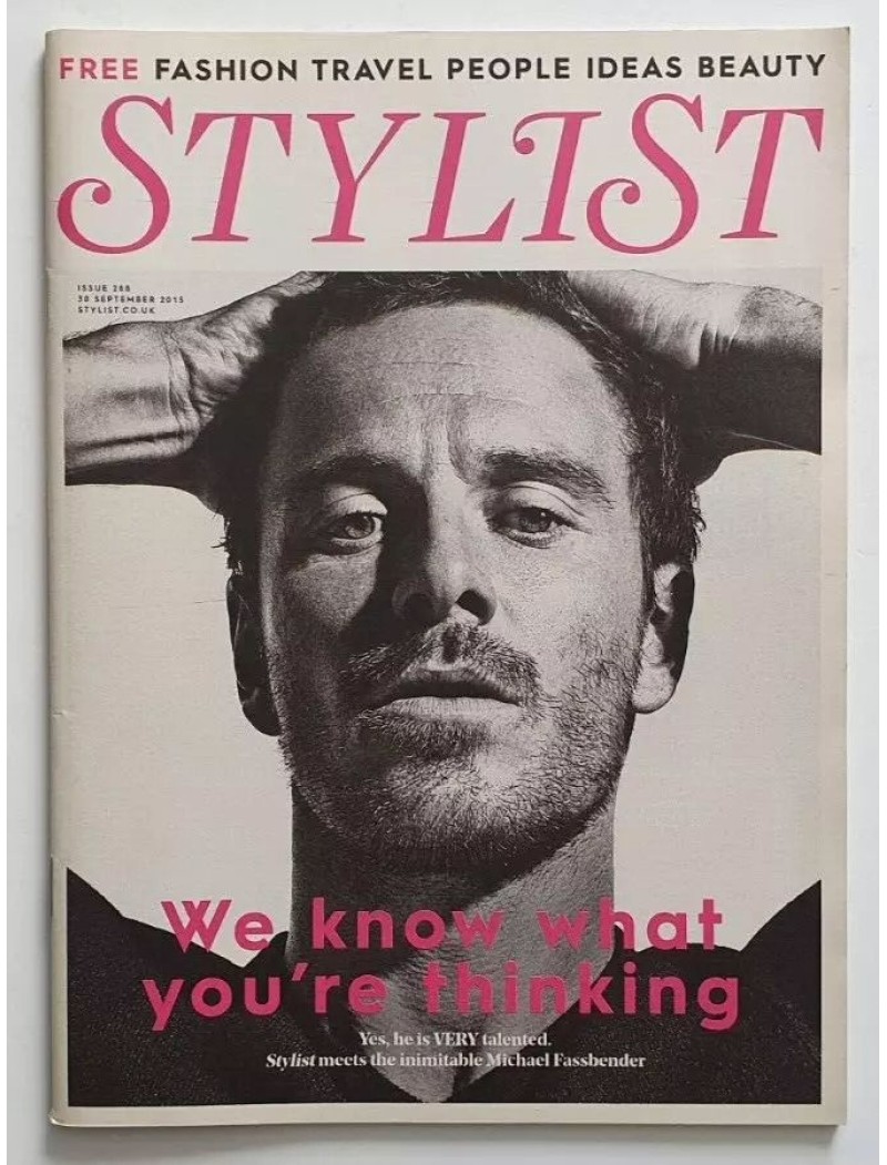 Stylist Magazine 30th September 2015 Michael Fassbender