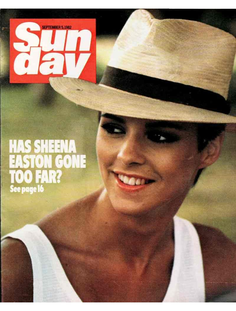 Sunday Magazine 5th September 1982 Sheena Easton Daley Thompson Niki Lauda Morgan Fairchild Santa Claus Sunday Magazine 5th September 1982 Sheena Easton Daley Thompson Niki Lauda Morgan Fairchild Santa Claus