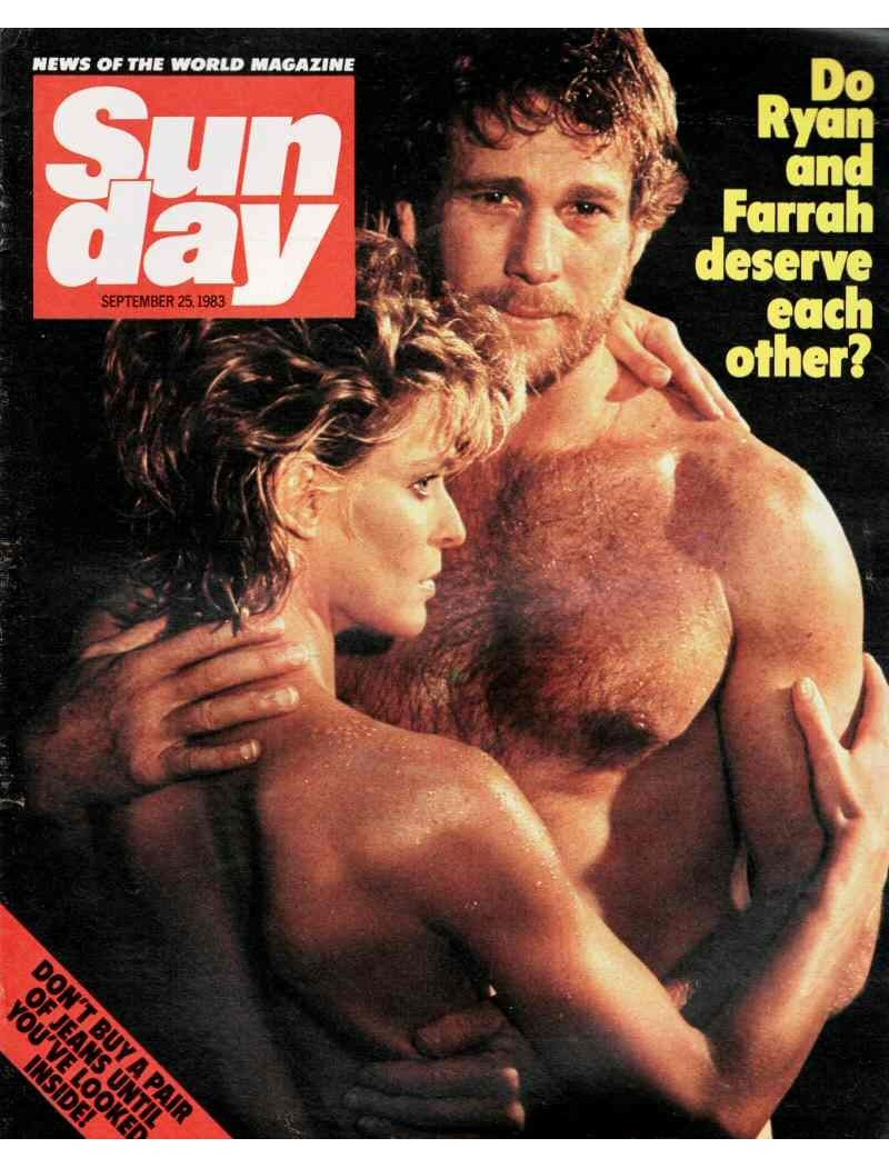 Sunday Magazine 1983 25th September 1983 Farrah Fawcett Ryan O Neal Paul Young Kenny Everett Pamela Stephenson