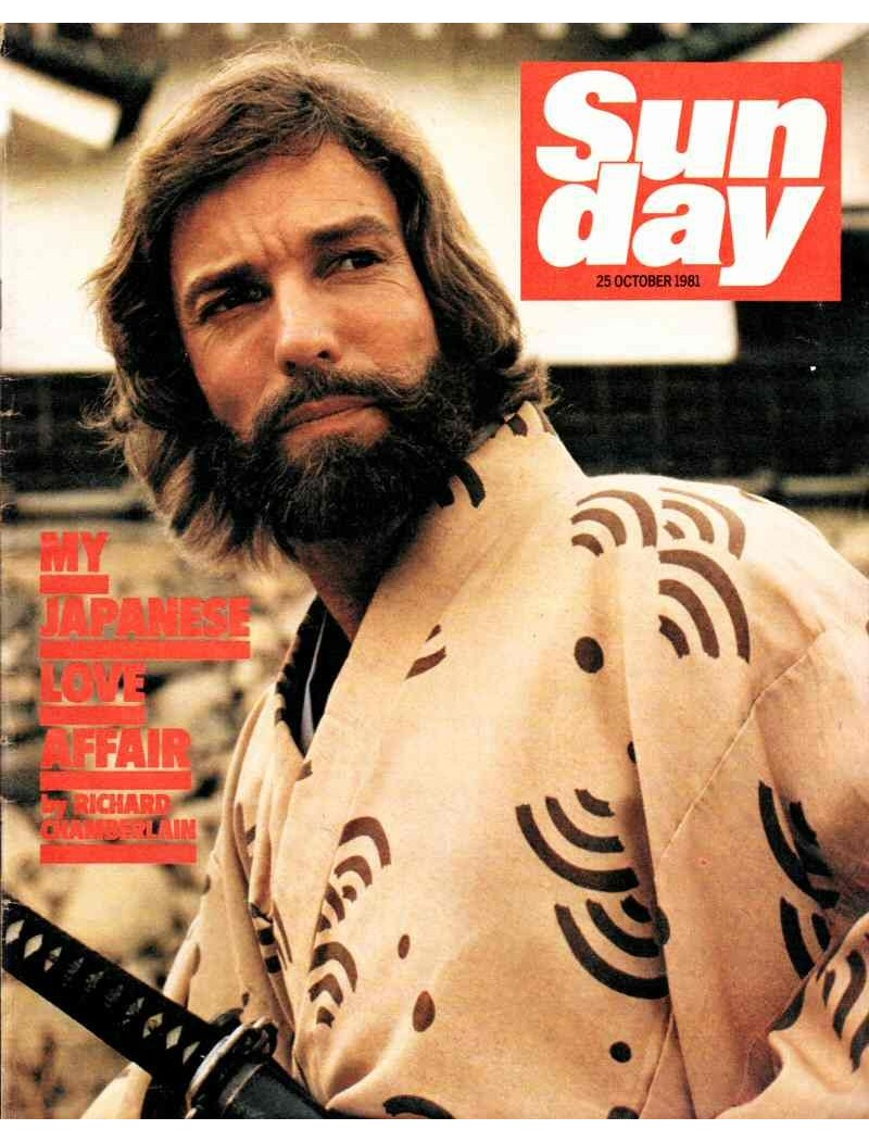 Sunday Magazine 25th October 1981 Richard Chamberlain James Bond Lewis Collins Martin Shaw Roger Moore Sunday Magazine 25th October 1981 Richard Chamberlain James Bond Lewis Collins Martin Shaw Roger Moore