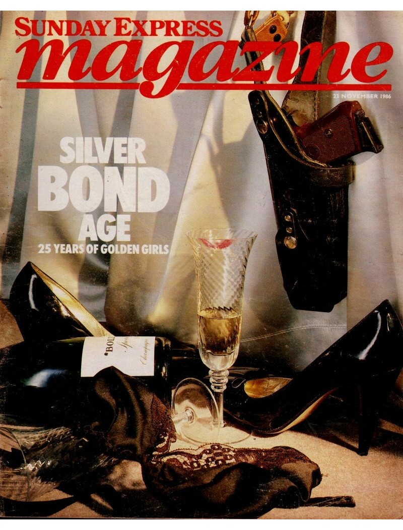 Sunday Express Magazine 23rd November 1986 JAMES BOND 25 YEARS GIRLS CYNDI LAUPER CAROL BARNES Sunday Express Magazine 23rd November 1986 JAMES BOND 25 YEARS GIRLS CYNDI LAUPER CAROL BARNES