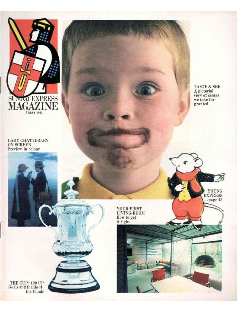 Sunday Express Magazine 3rd May 1981 Lady Chatterleys Lover Sylvia Kristel Cup Final Laurie Taylor Sunday Express Magazine 3rd May 1981 Lady Chatterleys Lover Sylvia Kristel Cup Final Laurie Taylor