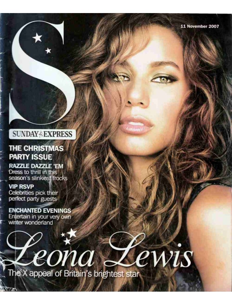 Sunday Express Magazine 2007 11th November 2007 Leona Lewis Enrique Iglesias Mark Lester Princess Elizabeth