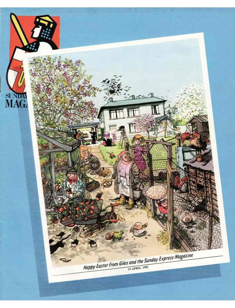 Sunday Express Magazine 19th April 1981 Randy Mamola James Butchart Lily Tomlin Rupert Michael Parkinson