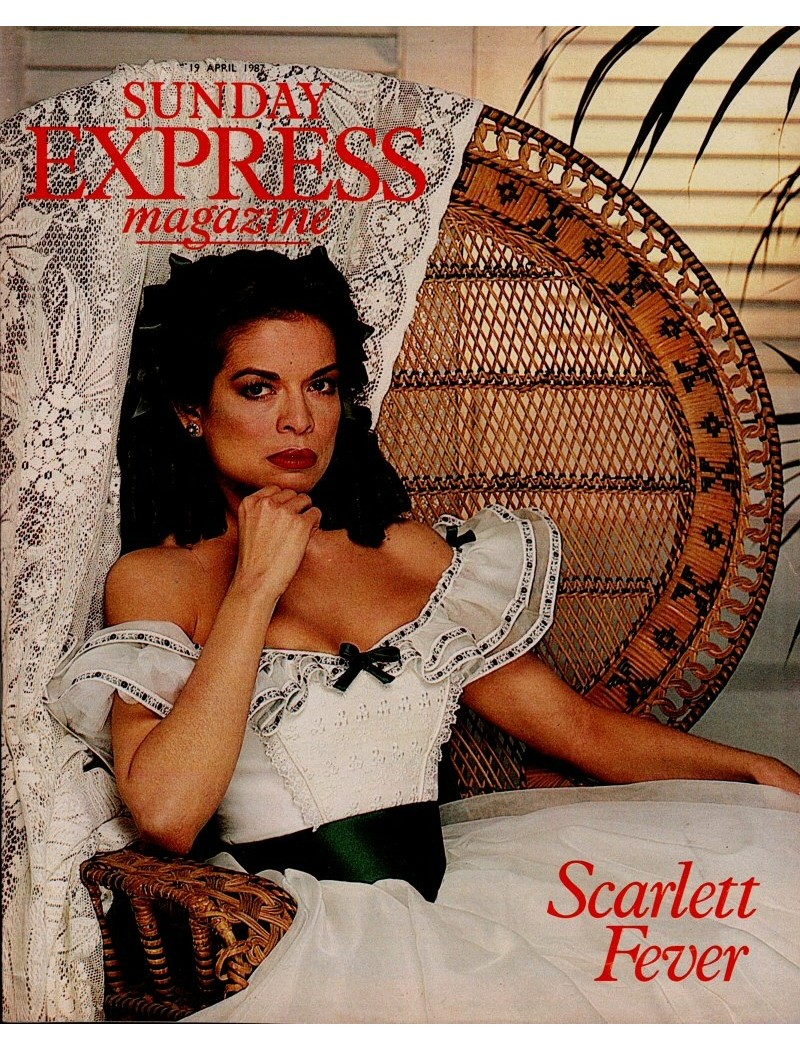 Sunday Express Magazine 19th April 1987 Bianca Jagger Jane Seymour Vivien Leigh Stephen Hendry Freddie