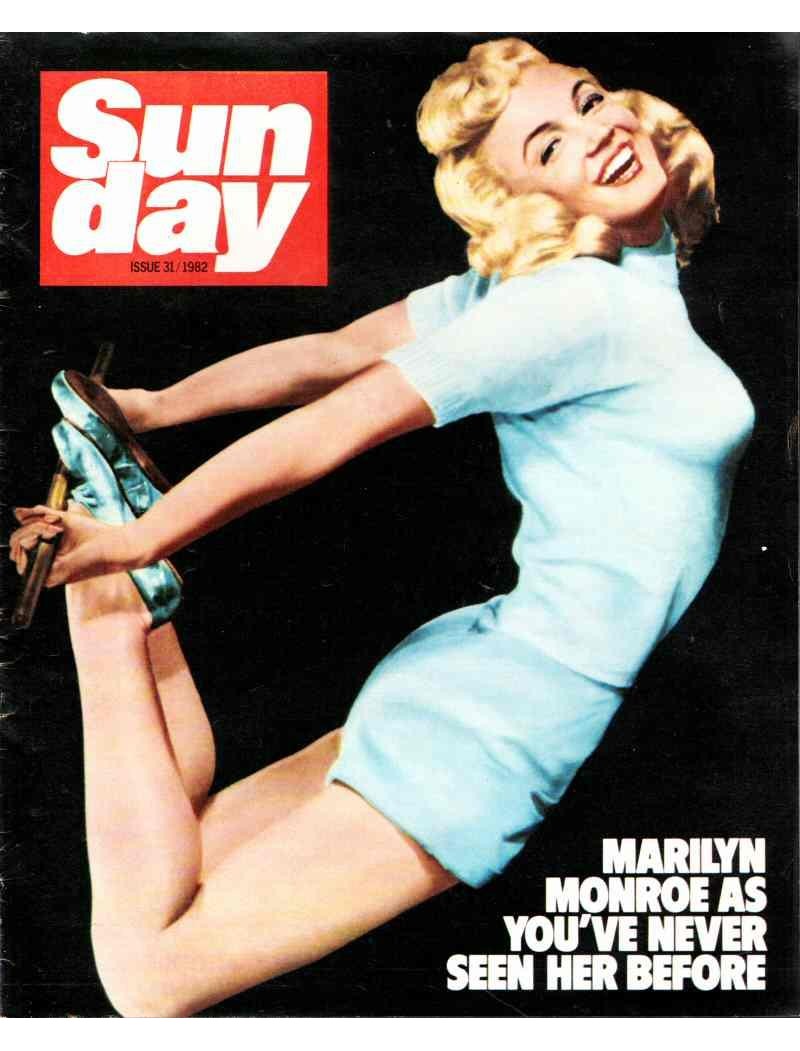 Sunday Magazine 1982 Issue 31 Marilyn Monroe The Bratles Venetian Canal Sunday Magazine 1982 Issue 31 Marilyn Monroe The Bratles Venetian Canal