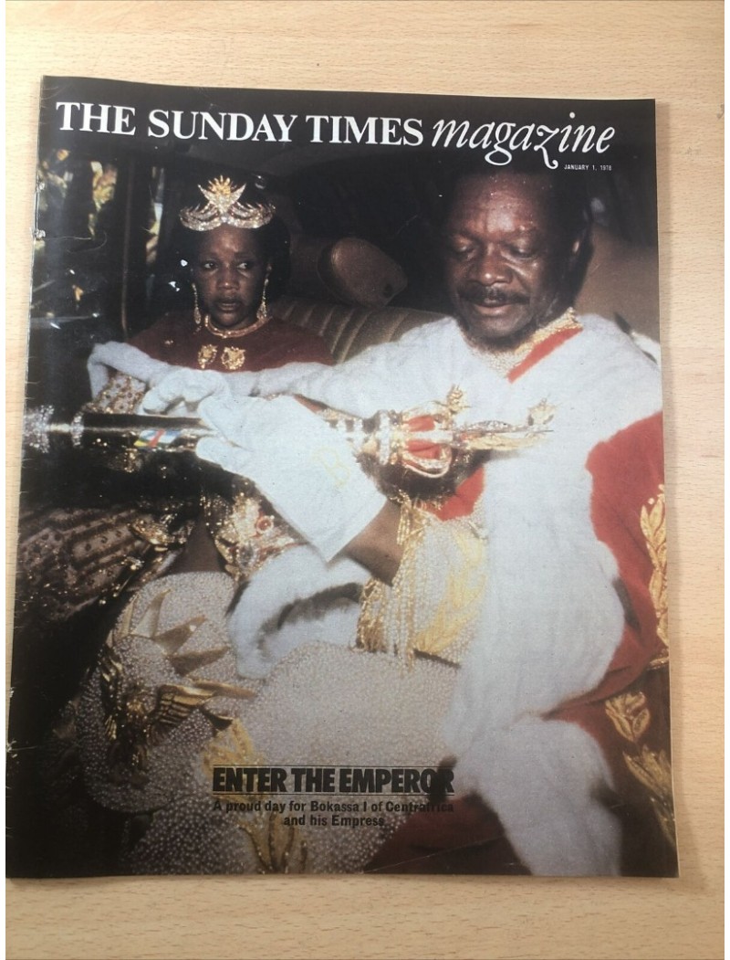 Sunday Times 1/1/78 Jean Bedel Bokassa Helen Morse Zandra Rhodes Joss Naylor
